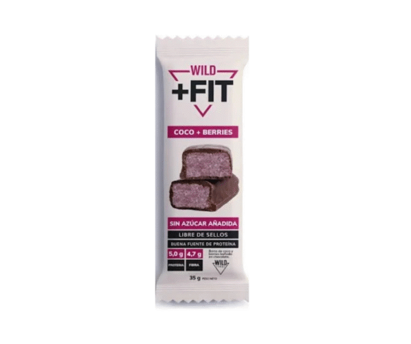 Wild Fit Coco Berries sin azúcar 35 gr