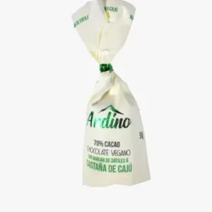 Chocoteja Andino 75% CASTAÑA CAJÚ DÁTILES Alulosa Sin Azúcar 30g.