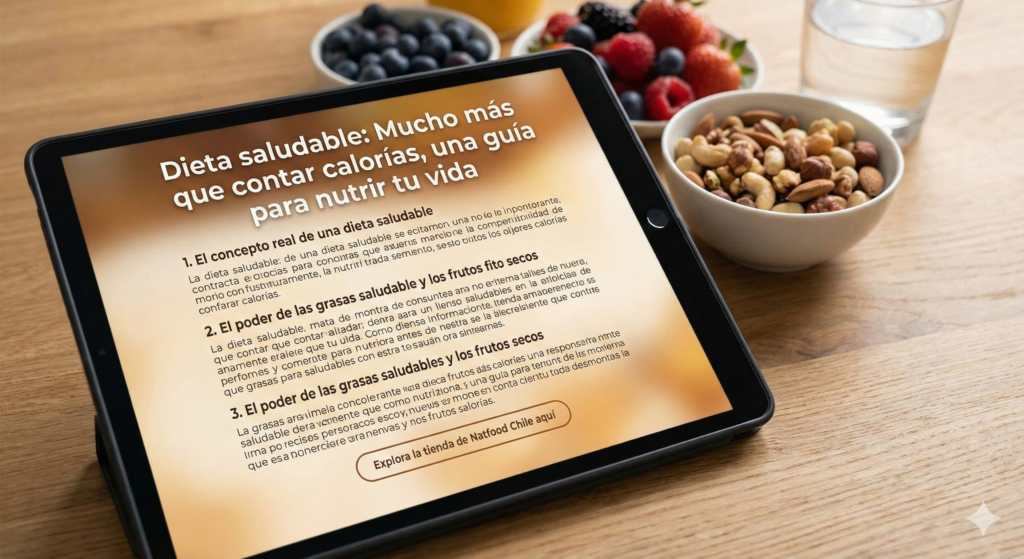 Dieta saludable - Mucho más que contar calorías, una guía para nutrir tu vida