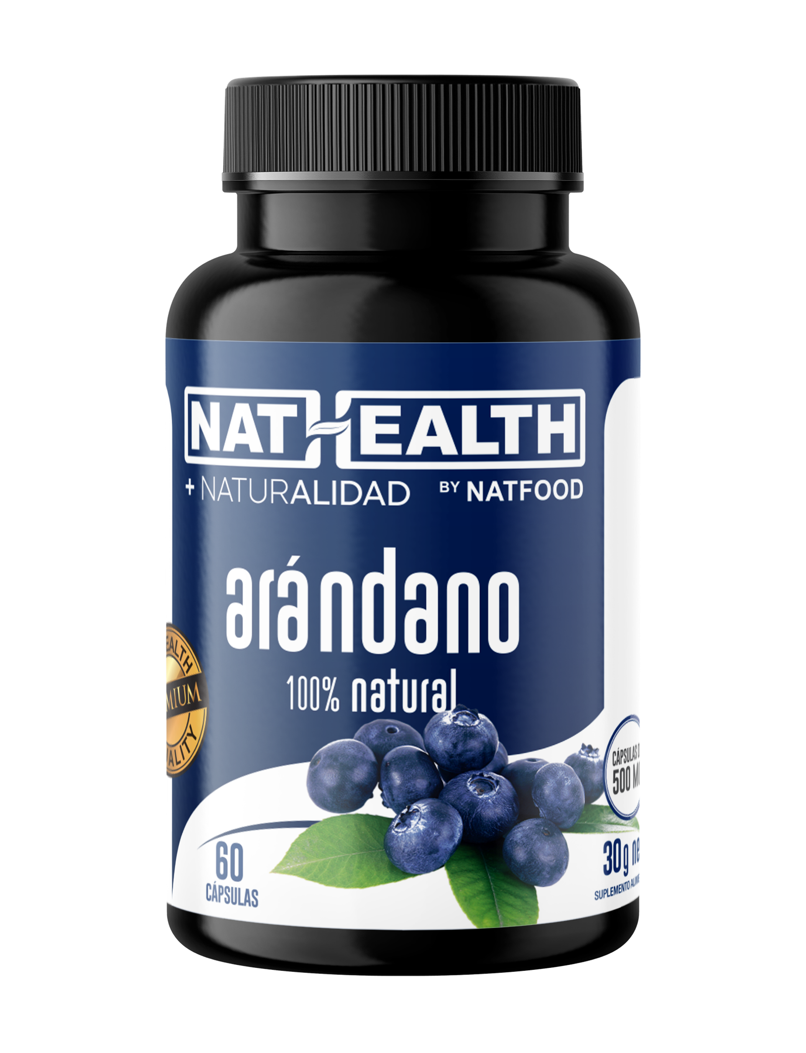 Arándanos 500 mg 60 cápsulas Natheatlh