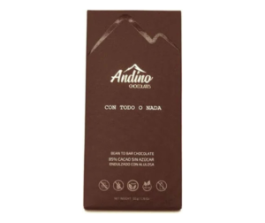 Andino Con todo o nada 85% Cacao 50 gr