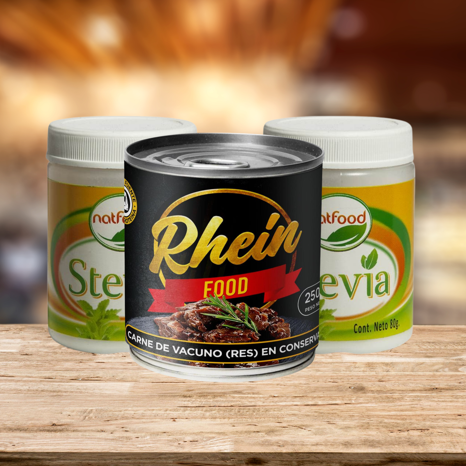 Pack Oferta Kairos ( 2 Stevia 80 gr + Carne de Vacuno en lata )