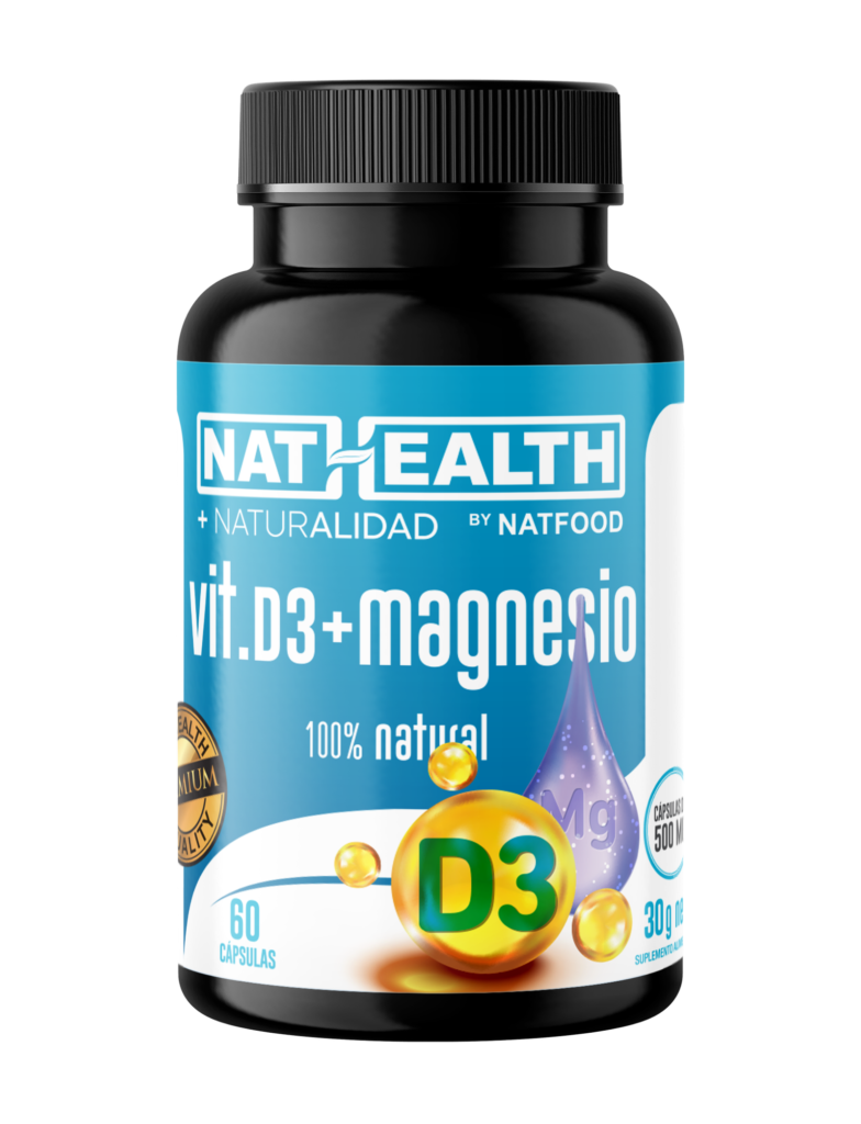 D3+Magnesio 500 mg 60 capsulas Nathealth