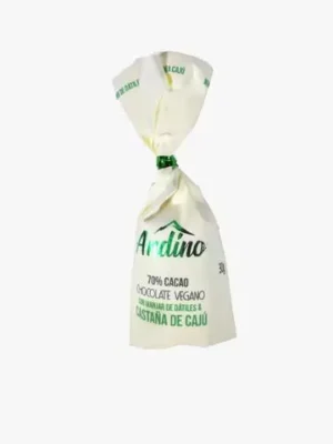 Chocoteja Andino 75% CASTAÑA CAJÚ DÁTILES Alulosa Sin Azúcar 30g.