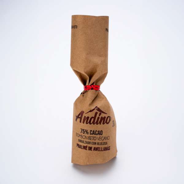 Chocoteja Keto Andino 75% AVELLANA CRUNCHY Alulosa Sin Azúcar 30g. 1 Andino